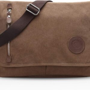 Fandare Retro Umhängetasche Leinwand Laptop -Rucksäcke für 14 -Zoll -Laptop Messenger -Tasche Frauen Frauen Crossbody Messenger Bag Travel School College Arbeit Multifunktionales Schultasche