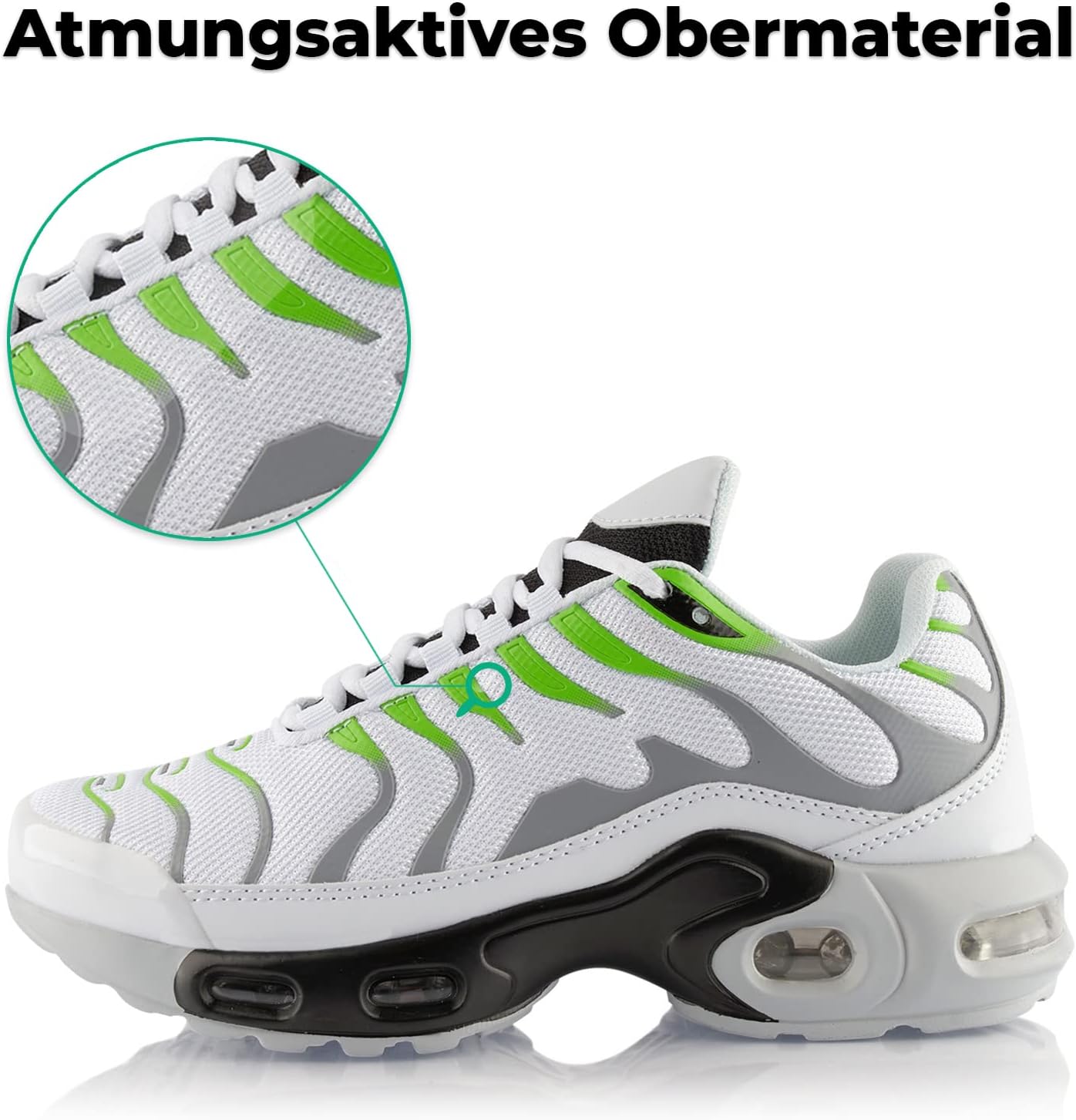 Fusskleidung® Trainer für Frauen und Männer, gepolsterte Sportschuhe, leichte Laufschuhe – Bild 2