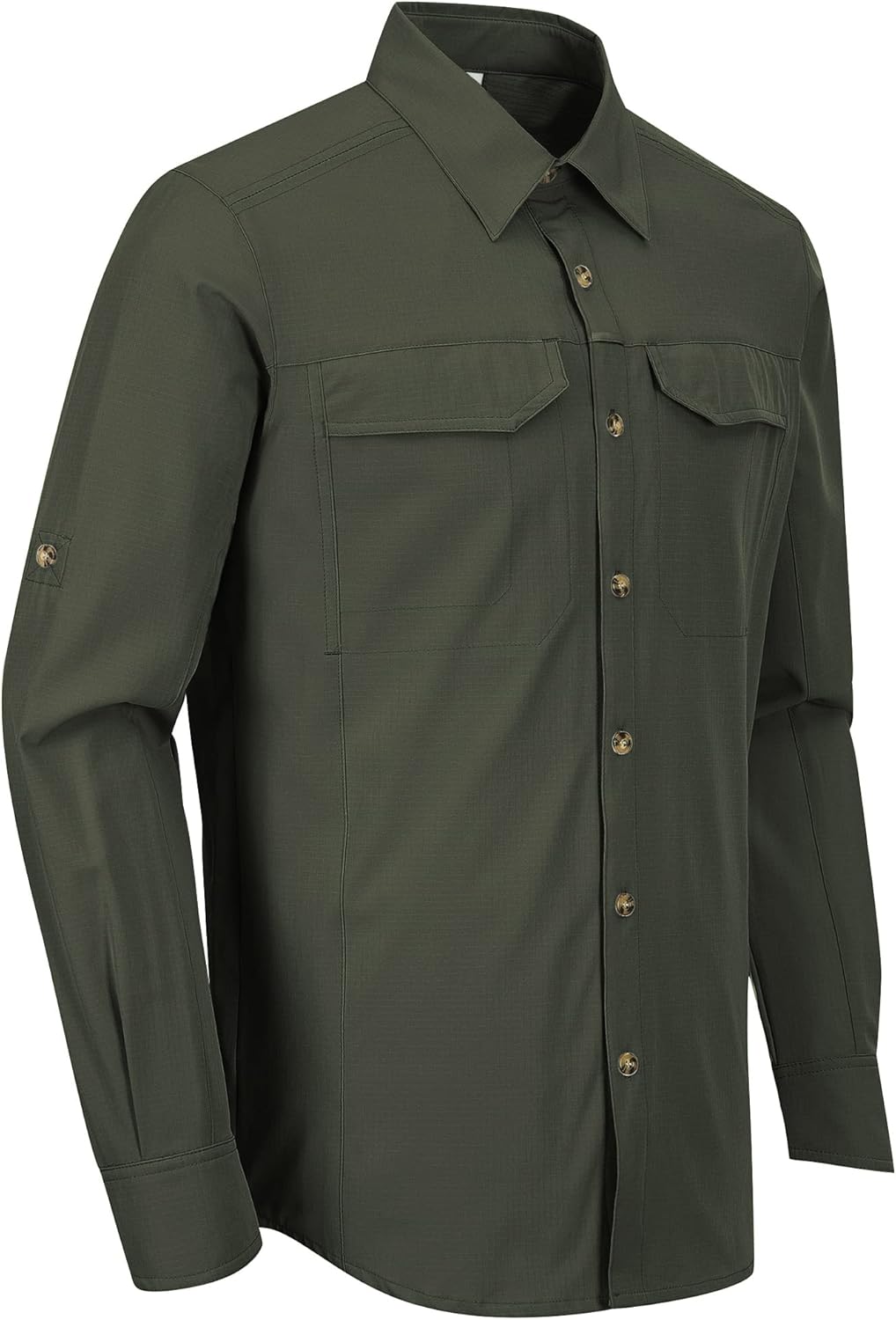 33.000 Fuß funktionelles Hemd Männer upf50+ UV-Schutz Langarm Hemd Atmungsaktives Button-Down-Shirt Outdoor Sporty Casos Hemdshemd für Männer – Bild 5