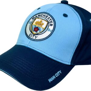 Fan Ink Manchester City Cap Lizenzierter Man City Verstellbarer Schnapphut, 1 Abdeckung ohne Logo, eine Größe, 1 Abdeckung ohne Logo