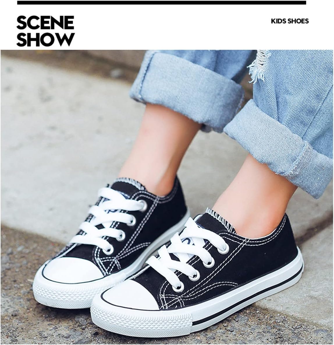 Debaijia Canvas Schuhe Kindertrainer Jungen Laufschuhe Trainer Mädchen Sportschuhe Nicht-Schlupf-Freizeitschuhe Straße Laufschuhe – Bild 7