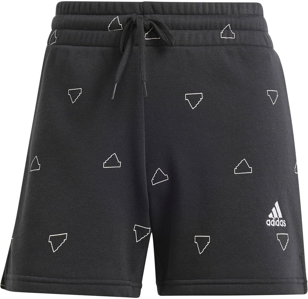 adidas Frauenmonogramm Fleece Fleece Grafikshorts lässig – Bild 3