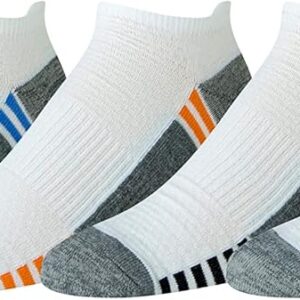 Amazon Essentials Männerleistung Zone Registerkarte Sportsocken mit bequemem Polsterung, 6 Paare
