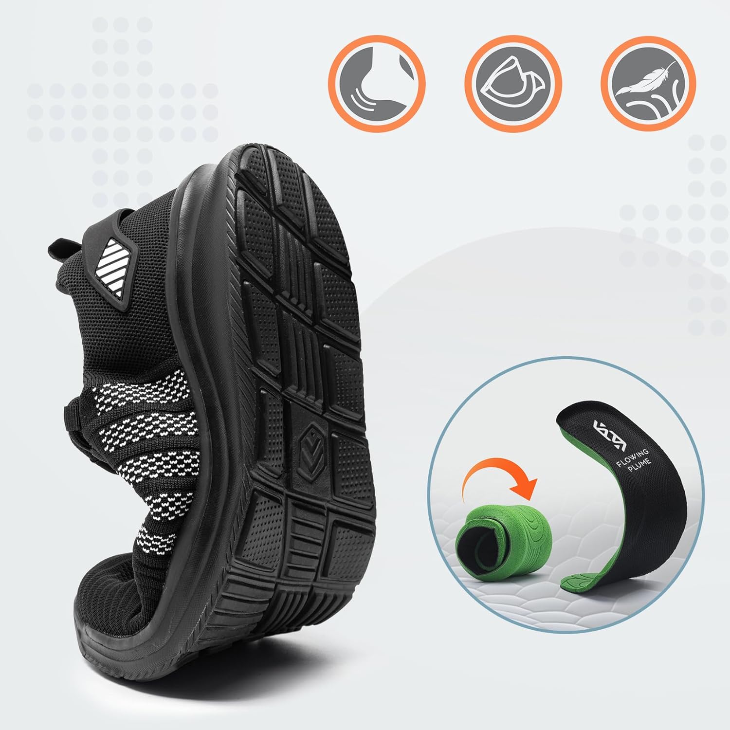 Fließende Feder wasserdichte Laufschuhe Frauen Sportschuhe Leichte Trainer Laufschuhe Wanderschuhe Jogging Schuhe Fitness Trainer – Bild 4