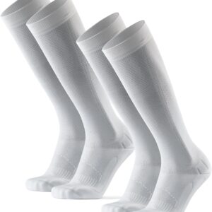 Dänische Ausdauer 2 Paare Kompressionsstrümpfe, Sportkomprimierungssocken, Unterstützungsstrümpfe, Thrombosestrümpfe, 21-26 mmHg, Unisex, für Männer und Frauen