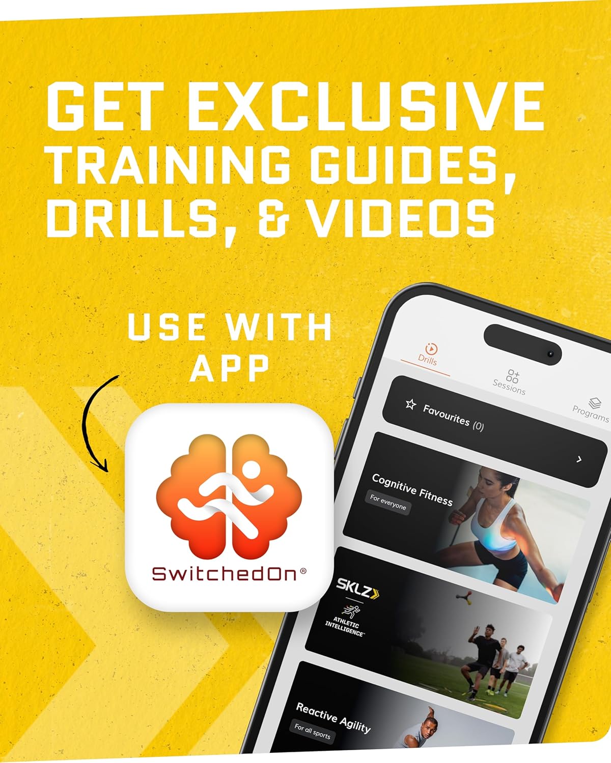 SKLZ Sports & Outdoor Sports Reaktionsbälle, reaktives Fangreaktionswerkzeug, blau/gelb/rot, eine Größe – Bild 3