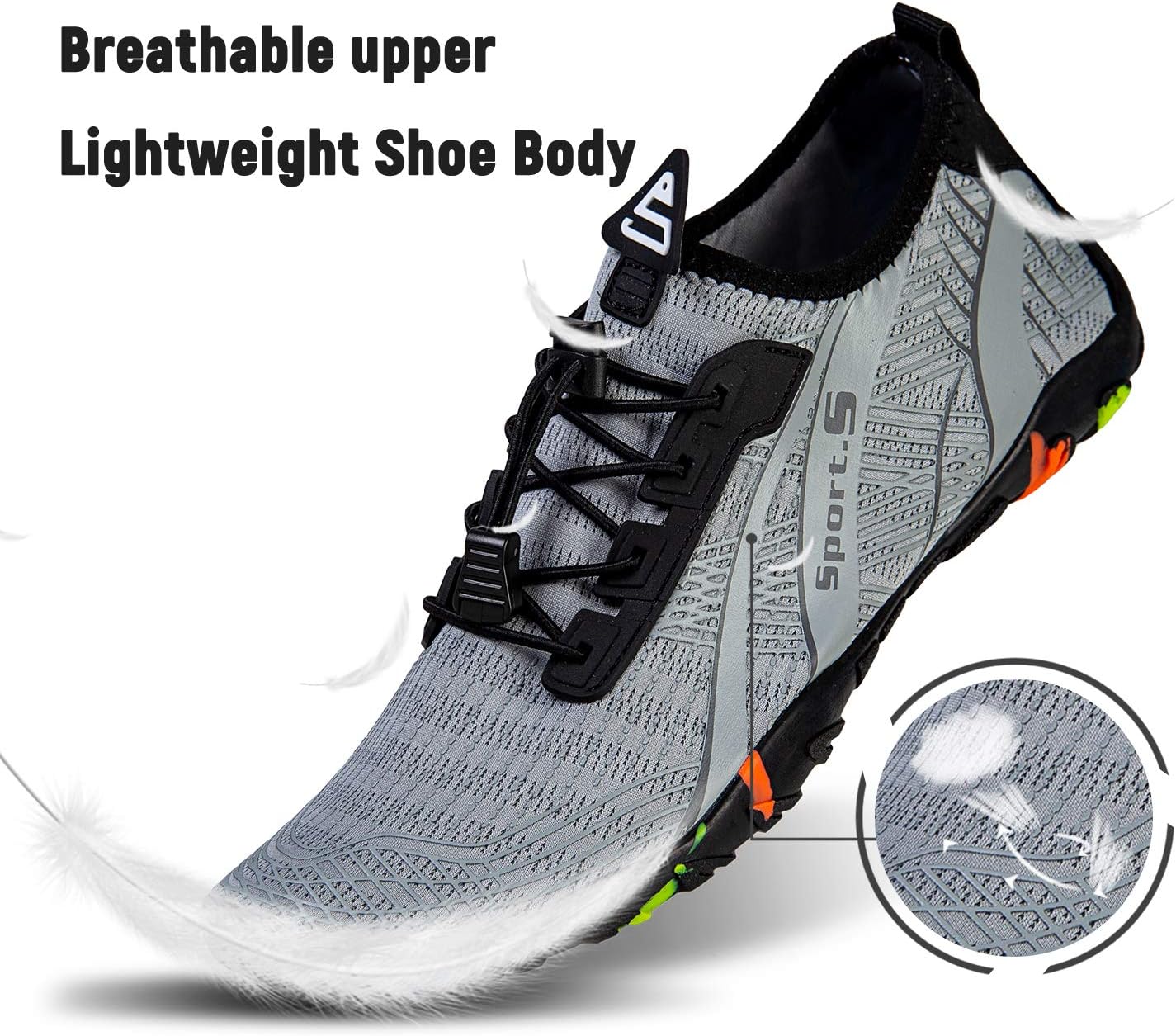Iceunicorn Unisex Beachschuhe, Wasserschuhe, Aqua-Schuhe, schnell trocknende Sommerschuhe, Surfschuhe für Männer und Frauen – Bild 2
