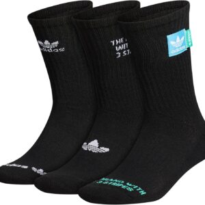adidas originale Männer gemischte Grafiken gepolsterte Colhioned Crew Socken (3 Paar) Crew -Socken