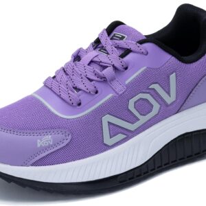 Goobon Wanderschuhe Frauenbogen Unterstützung Plantarfasziitis orthopädische Schuhe bequeme breite Sportschuhe mit Luftkissen für flache Füße Linderung Fußschmerzen 36-42.5 EU