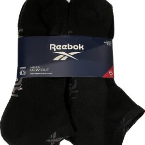 Reebok 6 Pack Mens niedrig geschnittene Socken Größe 6-13 Multicolored UK 4,5-12.5, Multicolored