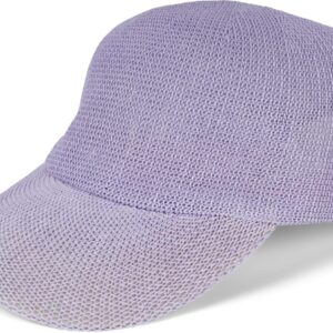 StyleBreaker 04023090 Unisex Papier Stroh Baseball Cap Plain luftige Sommer -Baseball -Kappe Metallschnalle Verstellbar