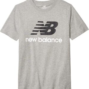 Neues Gleichgewicht Herren-Essentials gestapelt Sportswear T-Shirt MT01575 Ag Gray