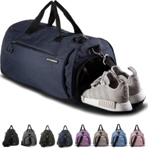 Fitgriff® Sport- und Reisetasche für Männer und Frauen, mit Schuhfach und feuchtem Fach, Tasche für Sport, Fitness und Reisen, Trainingsbag, Fitnessstasche