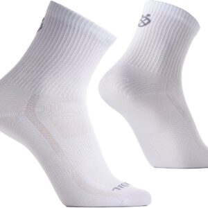 Döndal Performance Crew Running Socken, 2 Paar Trainingssocken, atmungsaktiv und leicht, Feuchtigkeitsdocht mit Polsterung, für Männer und Frauen