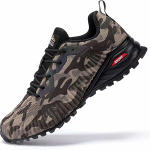 Kricely Herren-Trail-Laufschuhe, leichte, atmungsaktive Wanderstiefel, nicht rutschende Laufschuhe, Fitness im Freien und Straßenlaufschuhe