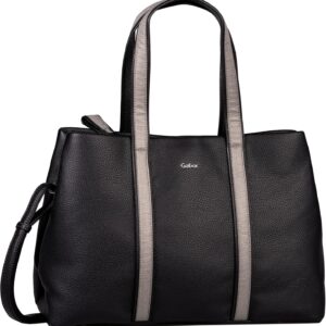 Gabor Bags Anina Damen Shopper Umhängetasche Reißverschluss mittelschwarz, schwarz, schwarz