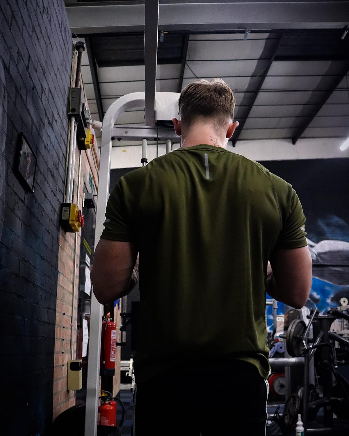 Gaatiger Pack von 3 Sport-T-Shirts, Herren-Funktionshemd, Sporthemd, schnell trocknetem, atmungsaktivem Trainingshemd, Herren-Running-Shirt, Kurzarm, schwarze graue Marine – Bild 5