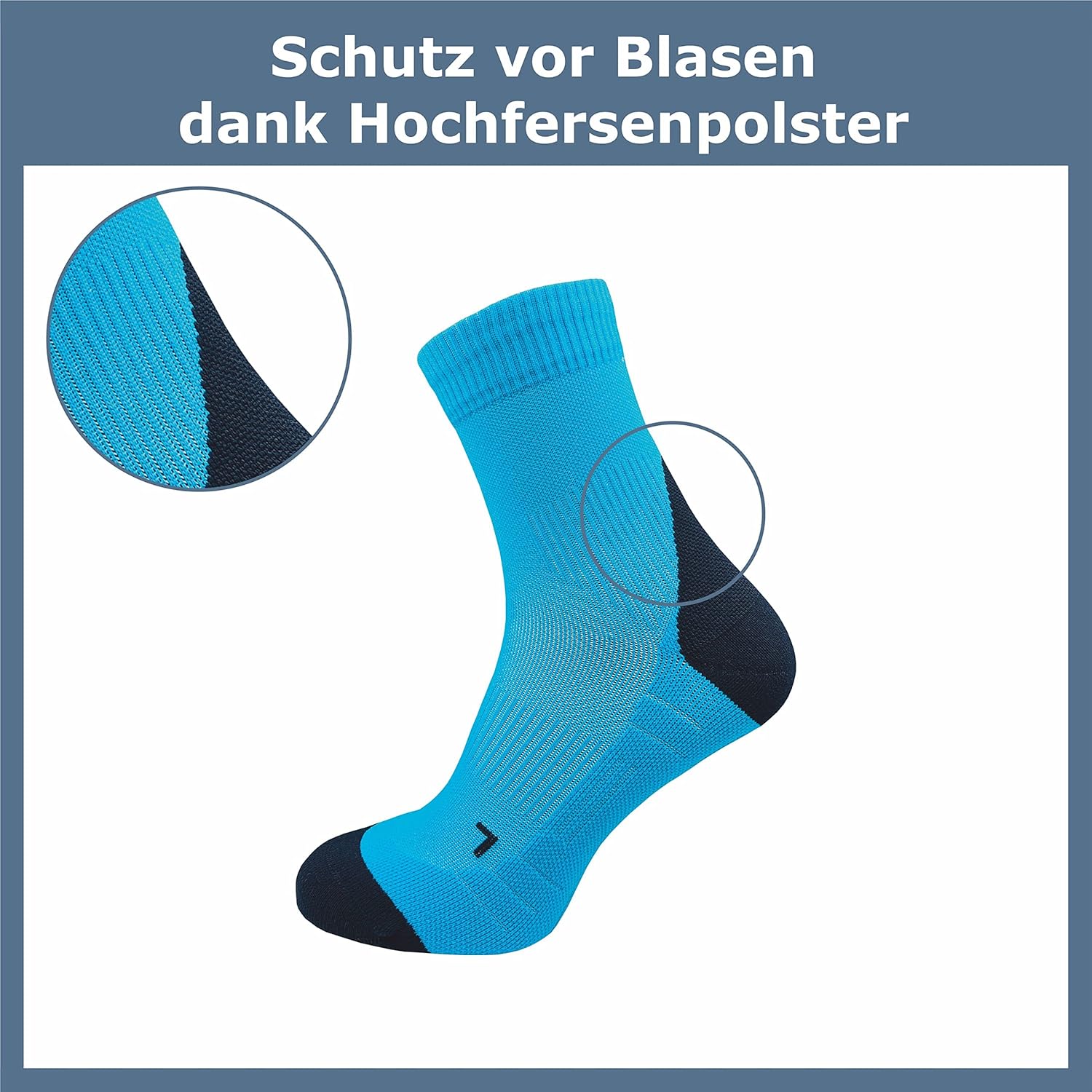 Gawilo 5 Paare von Männern Laufsocken mit Kompressionsportsocken Anti-Blasen-Schutz atmungsaktiv und Feuchtigkeitsregulierung – Bild 2