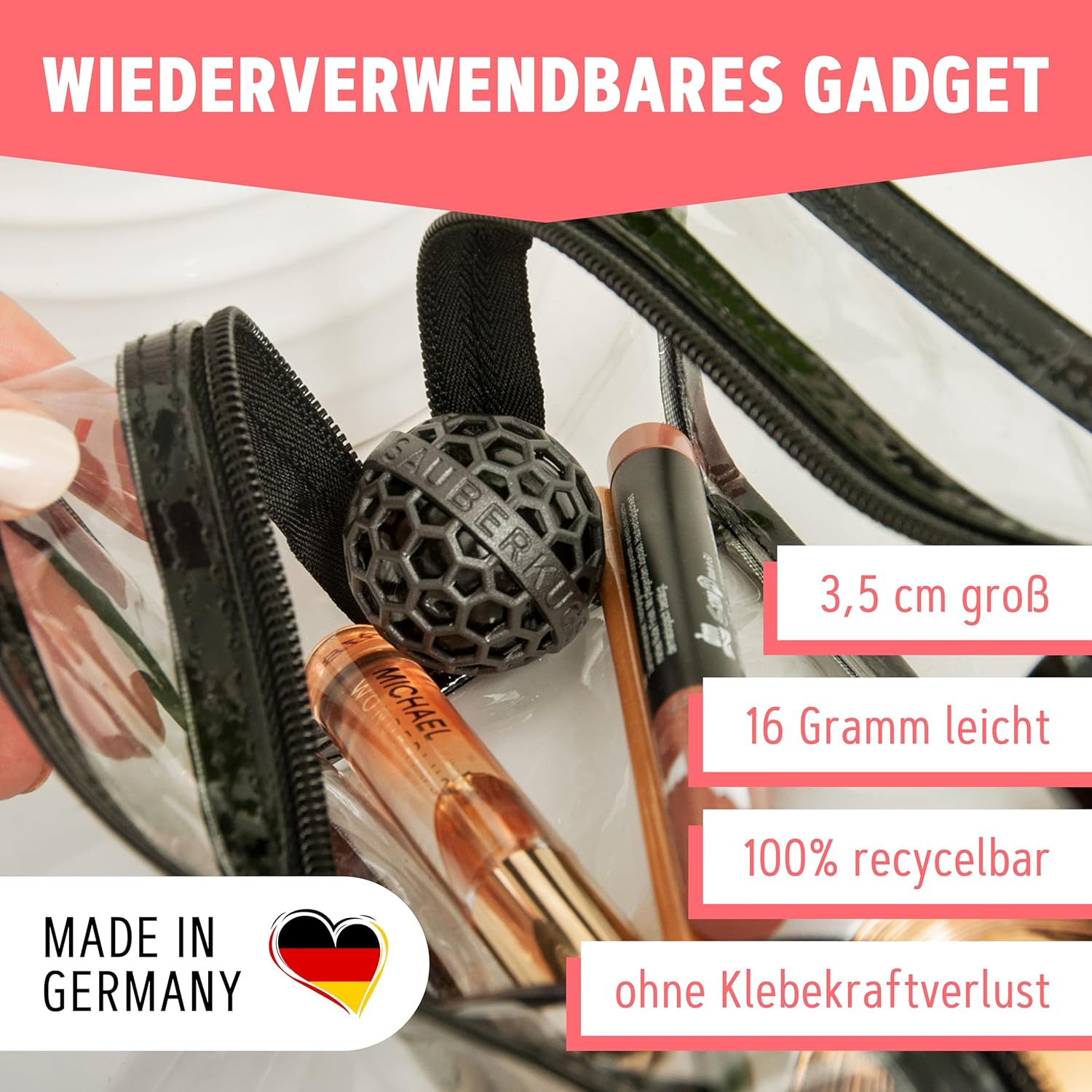 Sauberkugel - Die clevere Art, Taschen, Rucksäcke und Schultaschen zu reinigen - Lifestyle Innovation 2019, Schwarz – Bild 4