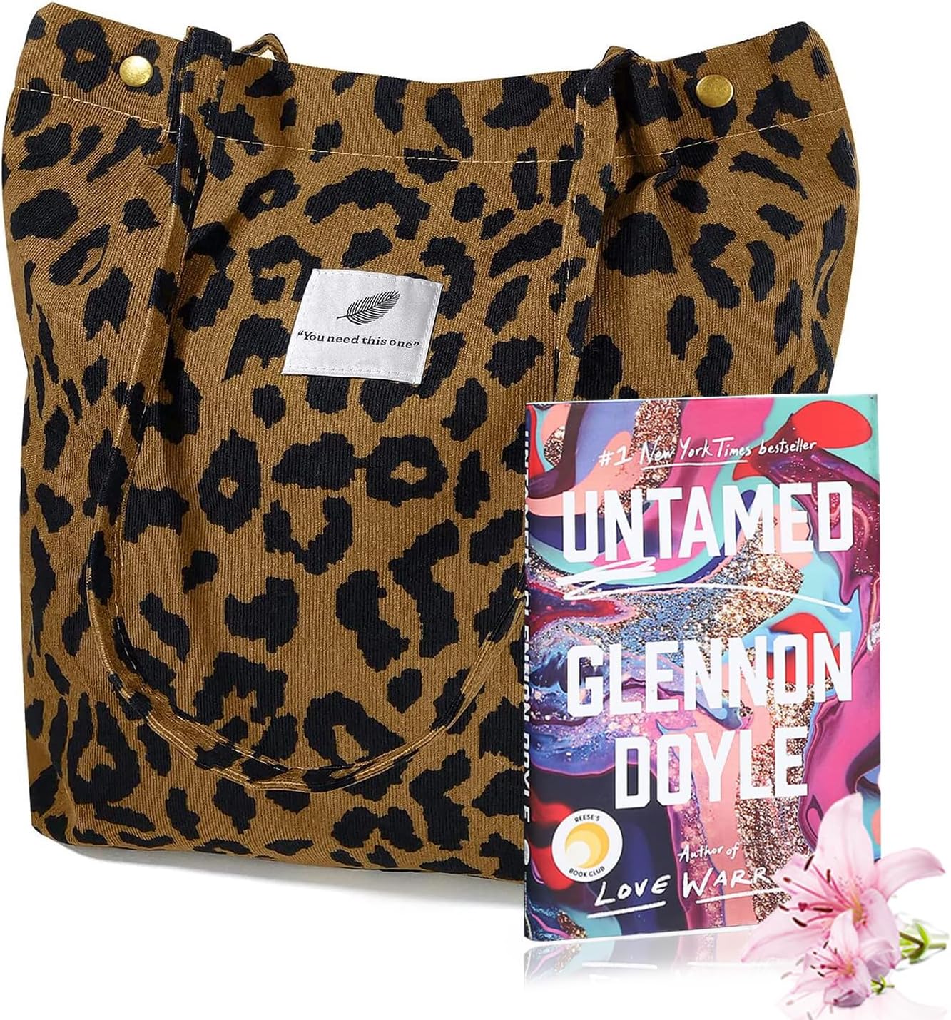 Fitdon Cord Umhängetasche, groß, Frauenumhängetasche, Leinwandtasche, Tasche Handtasche für jeden Tag, Büro, Schulreise und Einkaufen – Bild 2