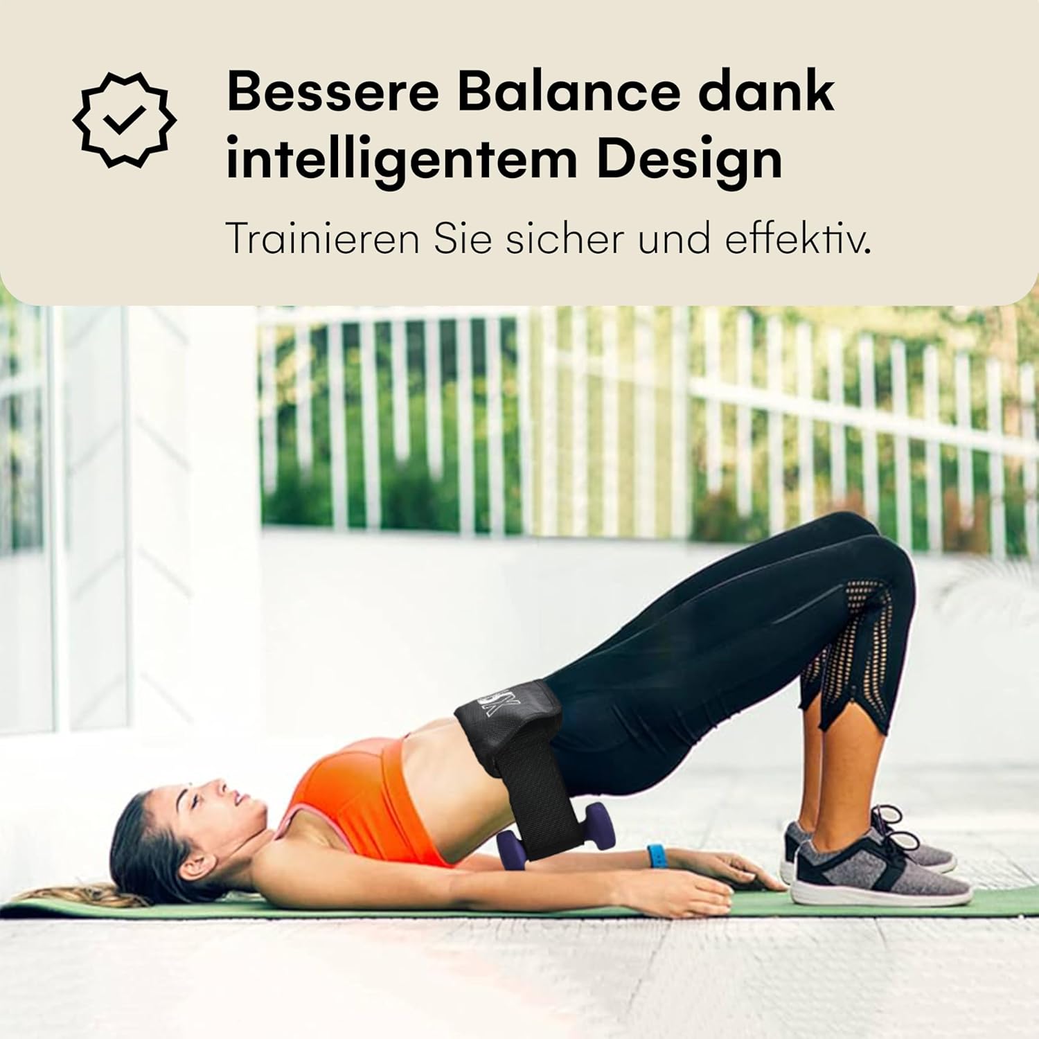 POWRX einstellbare Hüftschub -Gewichtshebegürtel für Hanteln - bequemes und vielseitiges Fitnessstudio - für Männer und Frauen - Anfänger und Fortgeschrittene - Maximale Last 100 kg - Schwarz – Bild 2