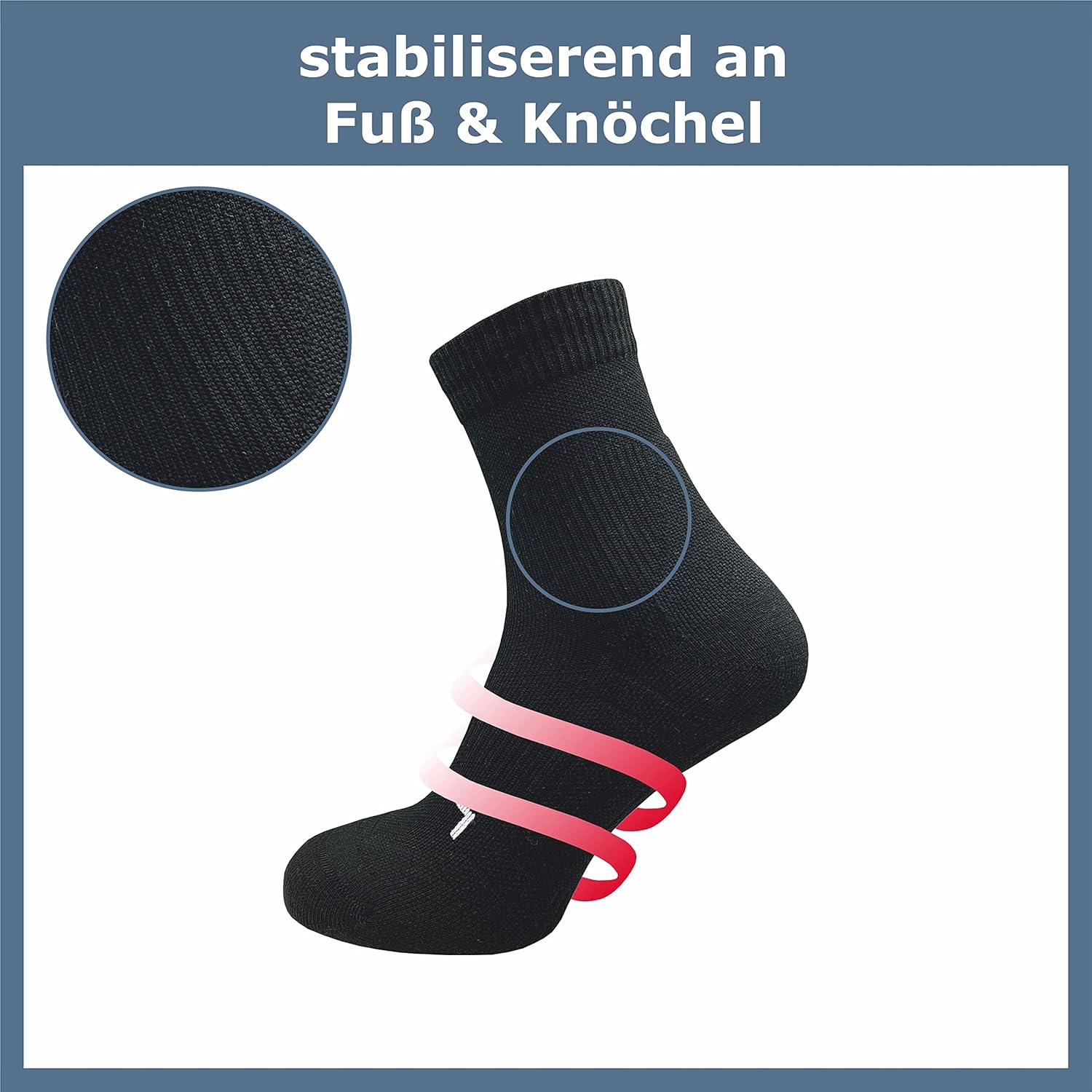 Gawilo 5 Paare von Männern Laufsocken mit Kompressionsportsocken Anti-Blasen-Schutz atmungsaktiv und Feuchtigkeitsregulierung – Bild 5