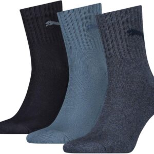 Puma, Unisex -Socken, Kurzfilm, Crew, Pack von 3 (Unisex Short Crew Socken Basic SportsOcken 6er Pack) – Denim Blue (460), Größe: 43-46