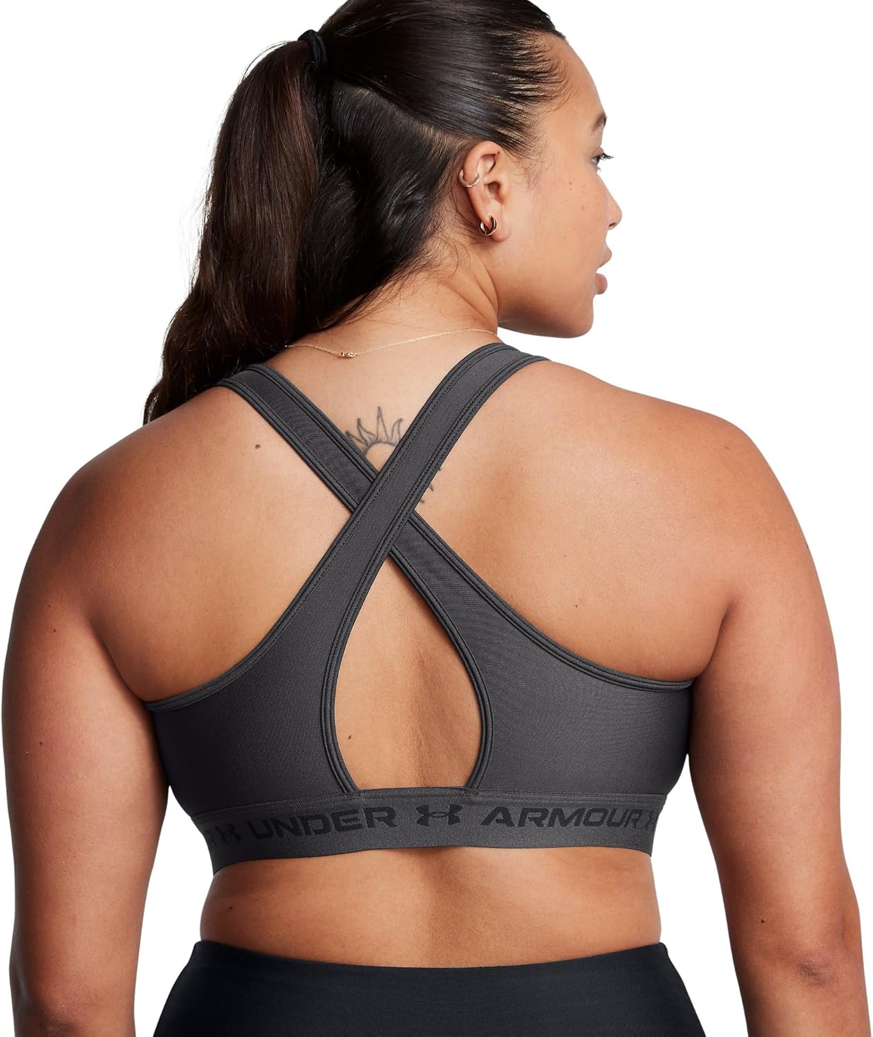 Under Armour Women's Crossback Mid Heather Sports BH (Packung von 1) – Bild 8