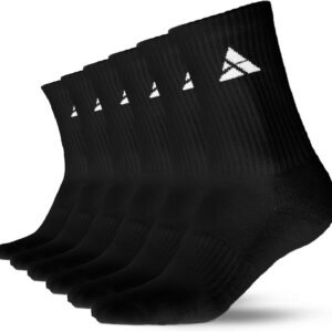 Athletische Ästhetik Unisex Sports Socken – gepolsterte Besatzungssocken – Hohe Tennissocken aus gekämmten Baumwolle – Socken perfekt für Training und Alltagsgebrauch