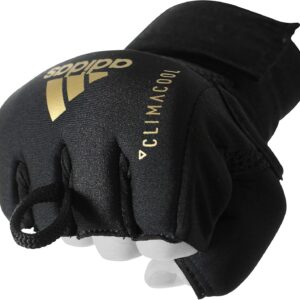 adidas unisex schnelle wrack traines gloves boxen bandage, schwarz/gold, s/m eu