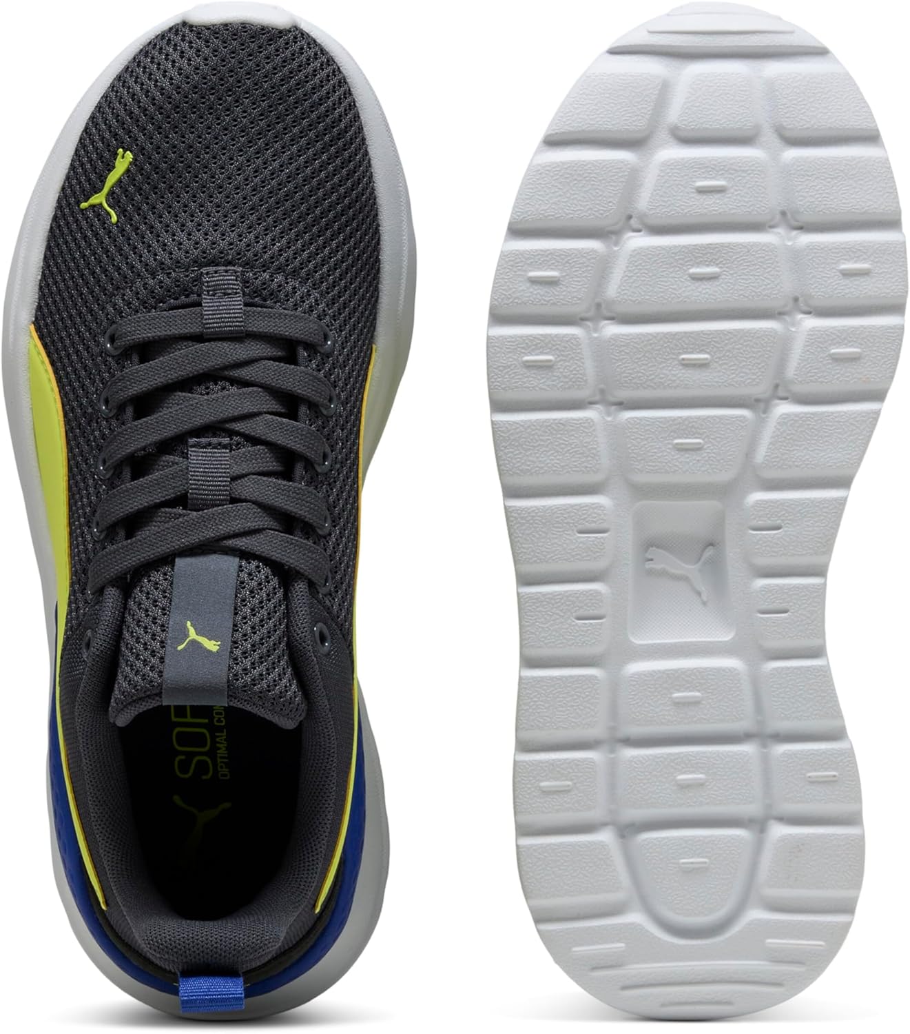 Puma Anzarun Lite JR Trainer, galaktische Grau-Zitronen-Sherbert-Schwarz, 36 EU / 3,5 UK, Galaktisch grauer Zitronen Sherbert Puma Black – Bild 4