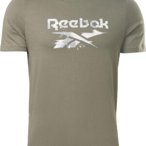 Reebok Herren Modern Camo T-Shirt, Olive, s