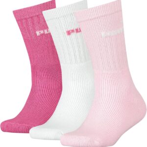 Puma Tennis Socken Crew Kinder Tennis Socken Sportsocken Unisex für Mädchen und Jungen 3 Paare