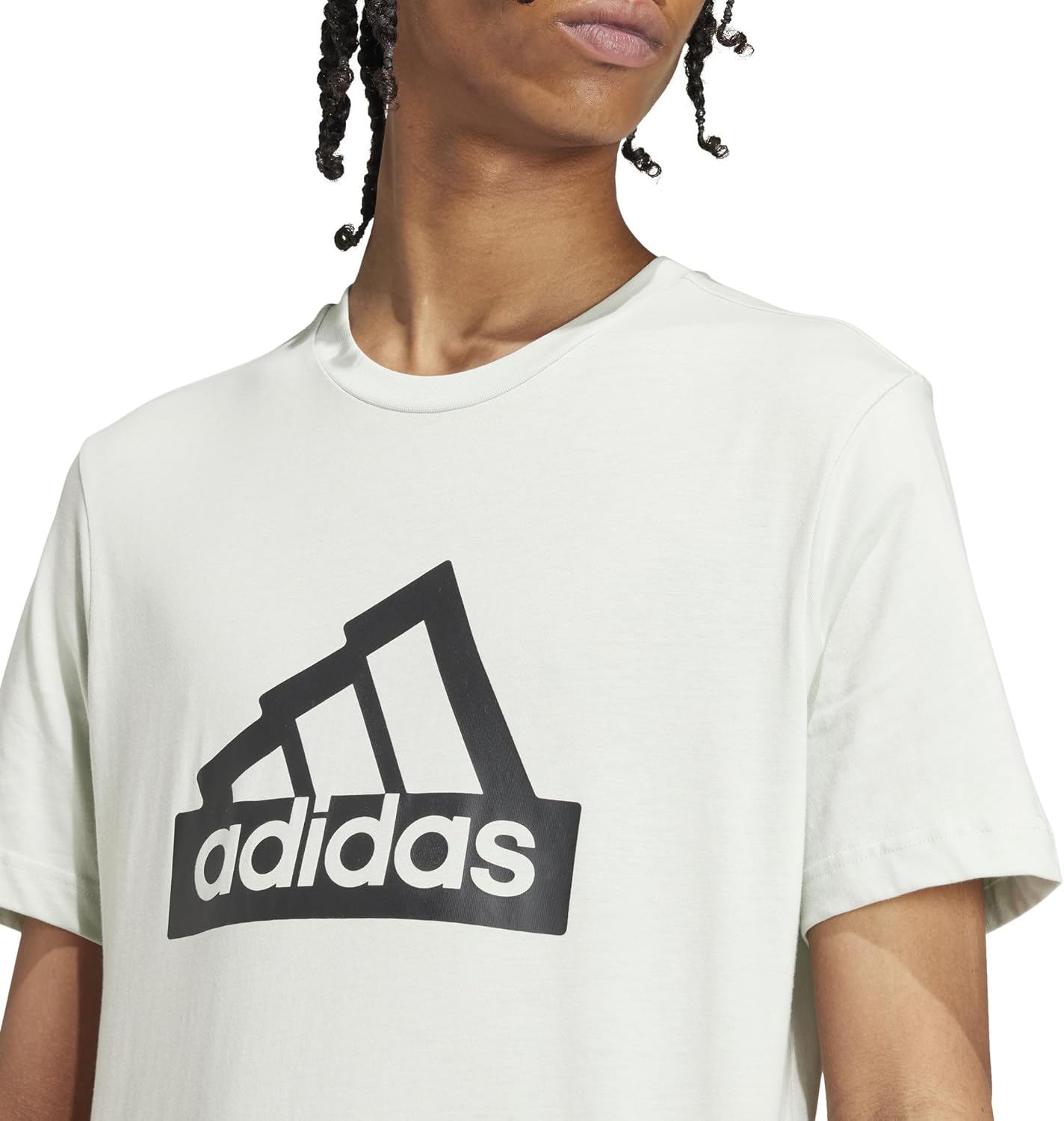 adidas Männer modernes wesentliches grafisches Tee, Leinengrün, m – Bild 4
