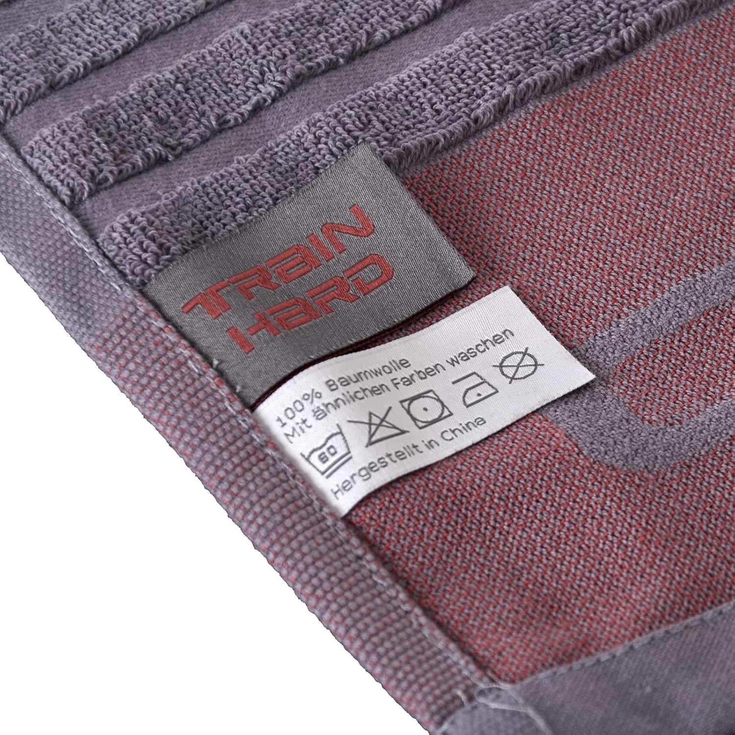 Sporttuch mit Umschlag 100% Baumwolle 130 x 64 cm mit Trainingsplakat – Bild 6