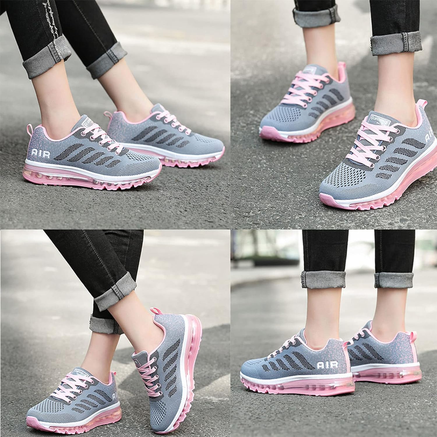 Sumateng Trainer Damen Luftsportschuhe nicht rutsch atmungsaktive Laufschuhe Luftkissen Trainer Leichte Schuhe Sportschuhe Herren-Trainer Herren Trainer – Bild 6