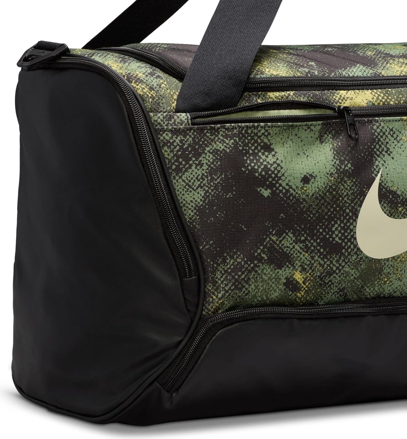 Nike Brasilia m Duffel - 9,5 Camo AOP, Ölgrün/Schwarz/Kokosmilch, FZ2585-386, Miscuar Green/Schwarz/Kokosmilch, Herrenausbildung – Bild 6