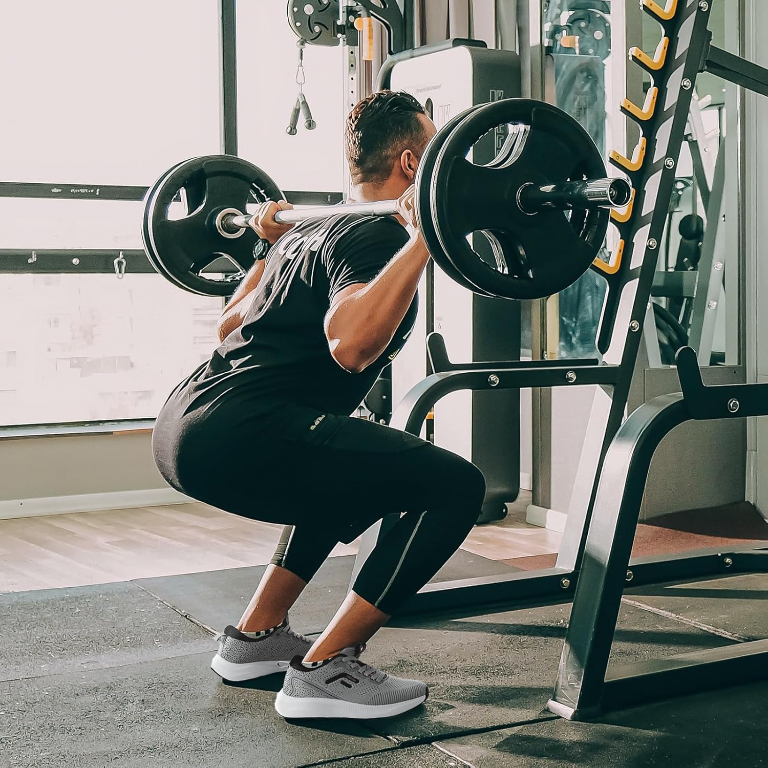 Fitville Running Shoes Herren extra breite Sportschuhe atmungsaktive Trainer Outdoor Jogging Schuhe Leisure Road Running Schuhe Nicht-Rutsch-Trainer – Bild 6