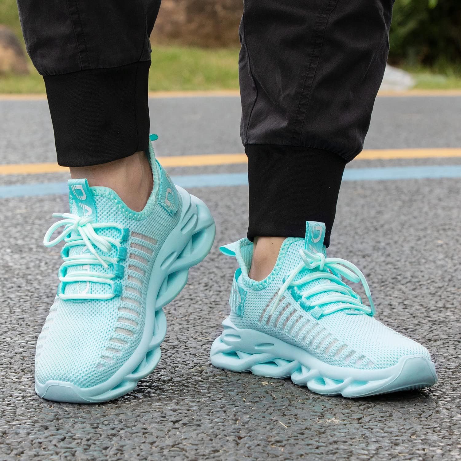 Dannto Herren/Damen-Laufschuhe, Trainer, leichtes, atmungsaktives, rutschfeste Sportschuhe, modisches Fitnessstudio, Fitness, Outdoor, Straßenlaufschuhe – Bild 7