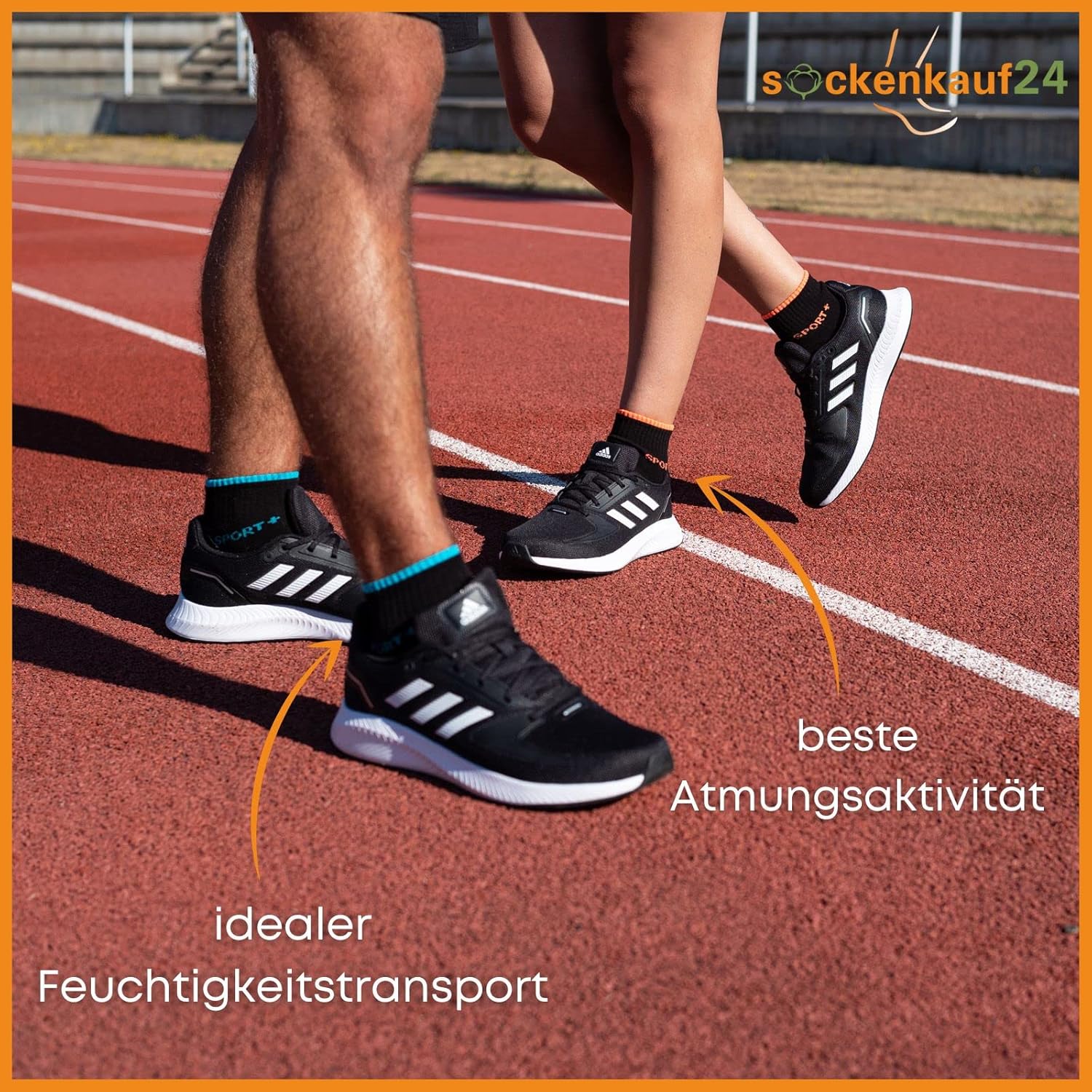 8 oder 12 Paar Sportsocken Männer Frauen Sneaker Socken Neon verstärkte Terry -Stoffsohle verstärkt – Bild 6