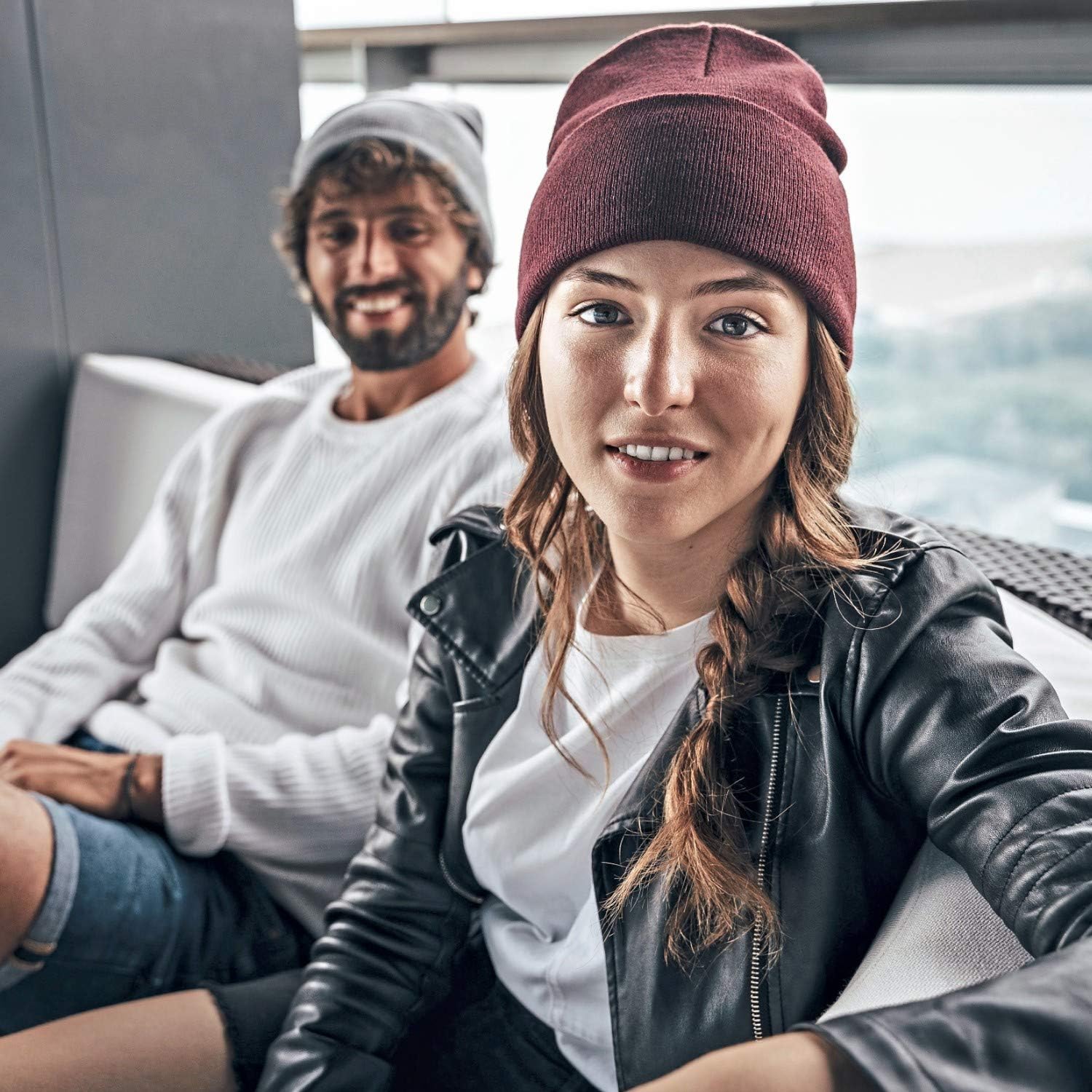 Hatstar Winterhut, Frauenmütze Hut, feines Strickbestand für Männer, für Frauen, Männer, Unisex, gefesselte Hüte, weich und warm – Bild 4