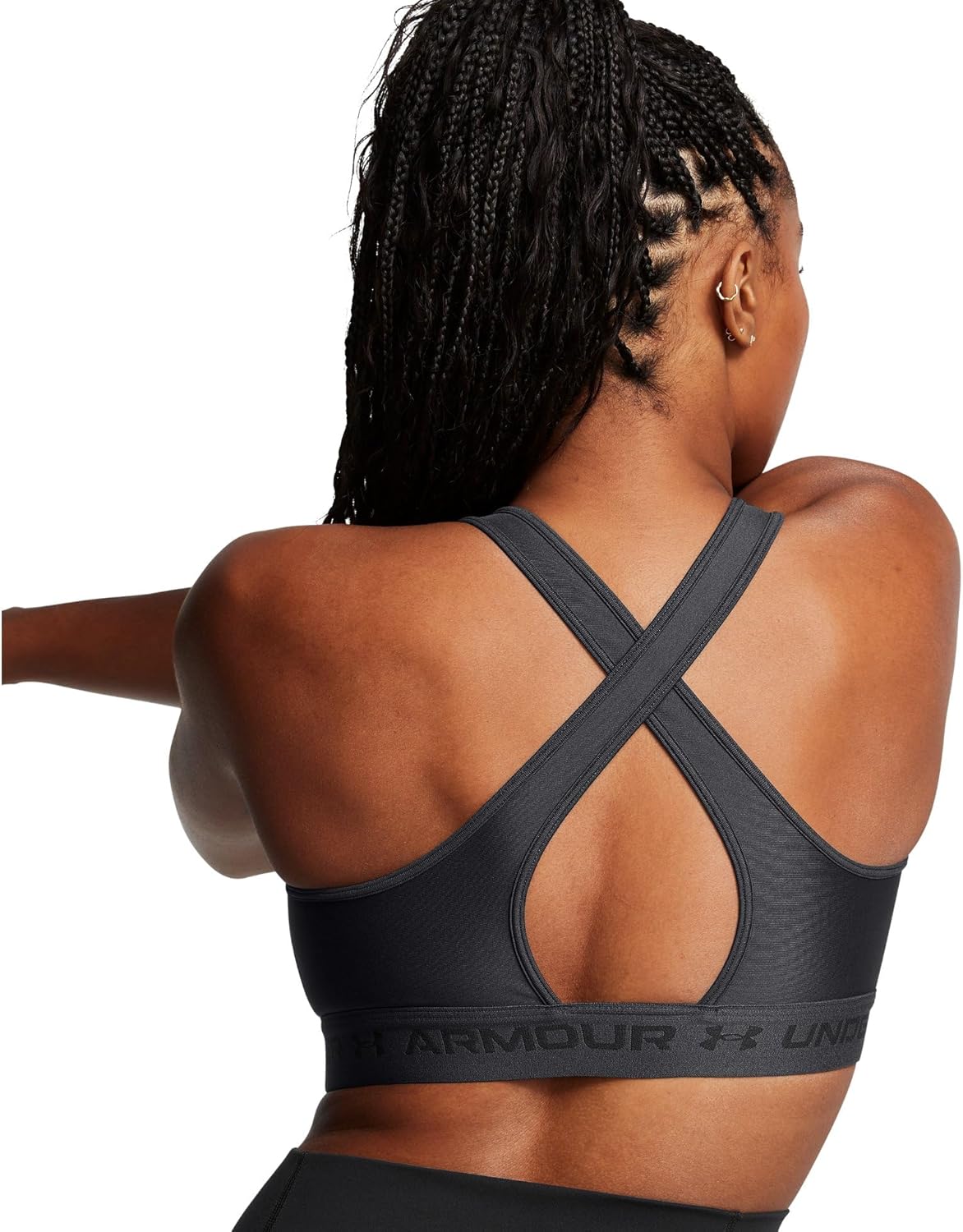 Under Armour Women's Crossback Mid Heather Sports BH (Packung von 1) – Bild 6