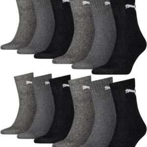 Puma Short Crew Erwachsene Sportsocken, 3 Paare – 43-46