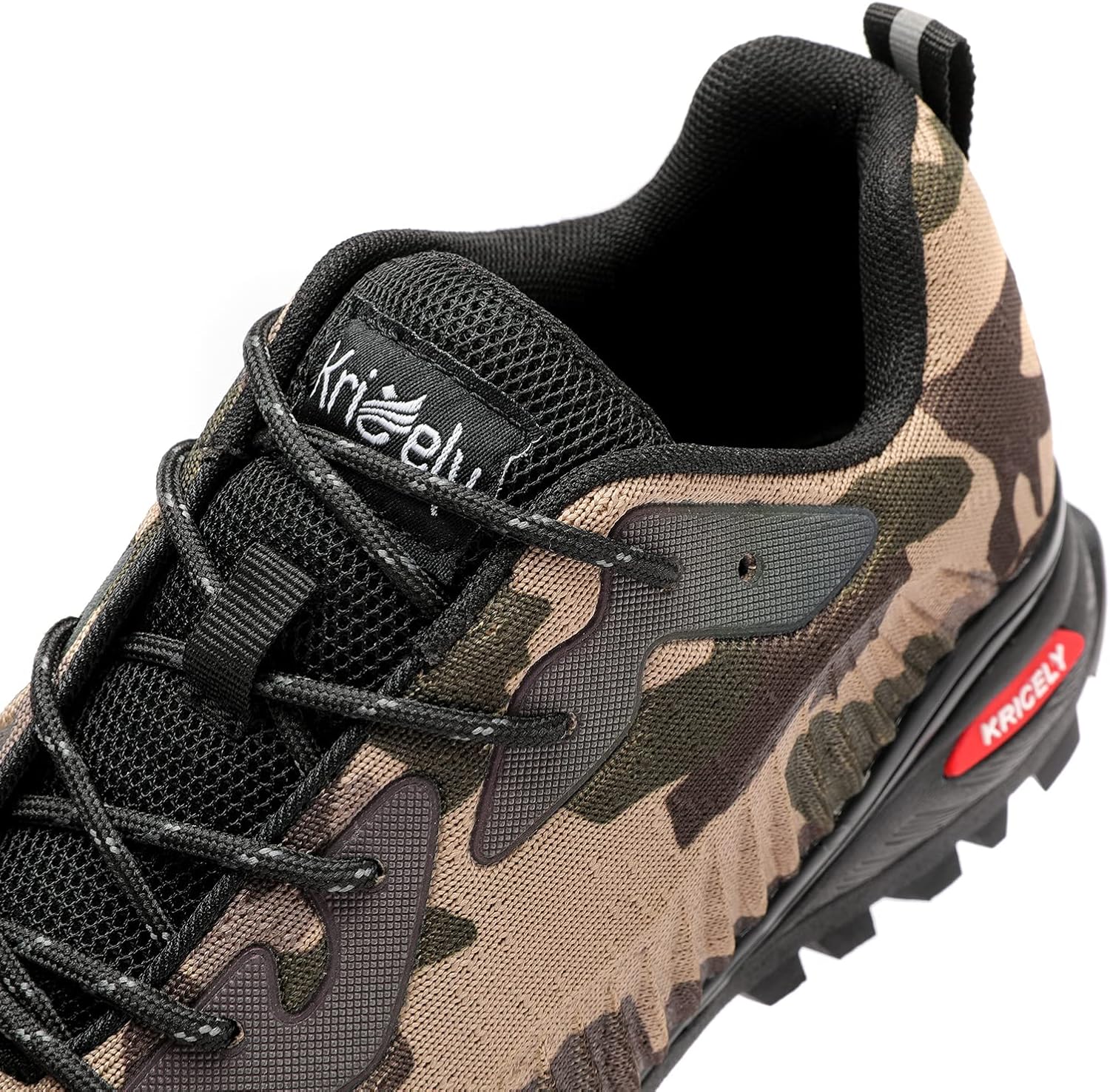 Kricely Herren-Trail-Laufschuhe, leichte, atmungsaktive Wanderstiefel, nicht rutschende Laufschuhe, Fitness im Freien und Straßenlaufschuhe – Bild 6