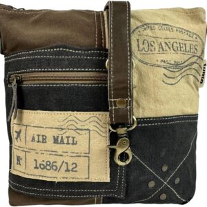 Sunsa Umhängetasche Frauen -Leinwand Tasche mittelgroßer Crossbody Vintage Retro -Umhängetasche Handtasche als Geschenkideen für Frauen/Mädchen, mehrfarbig