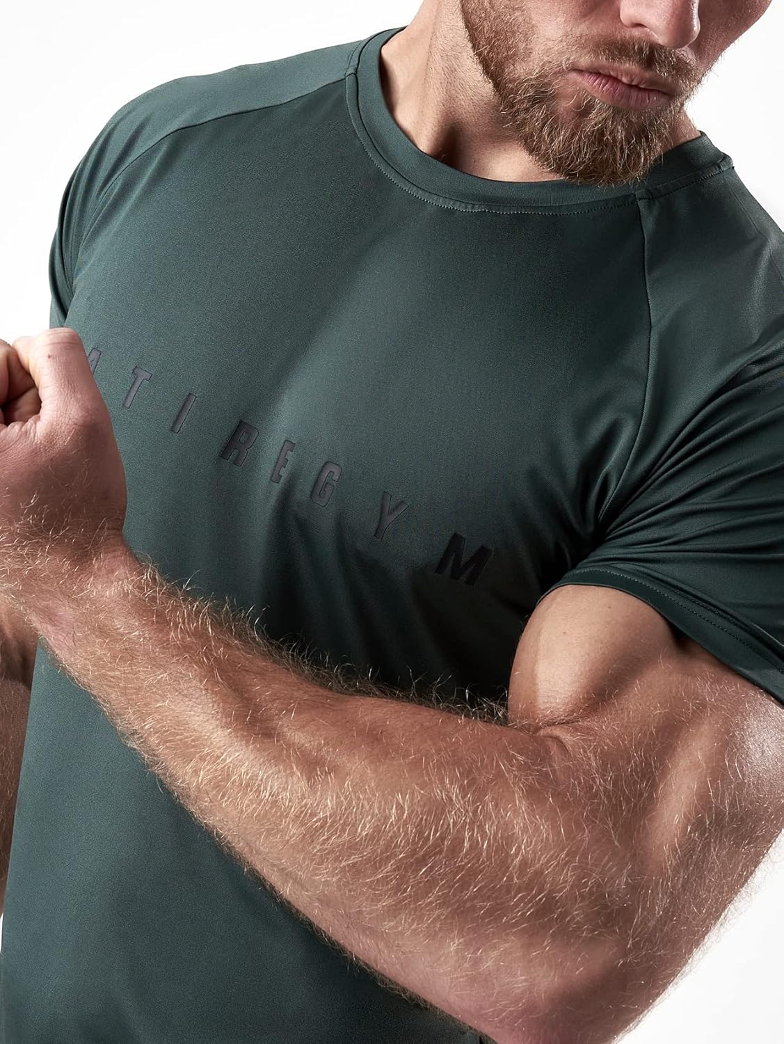 Satire Gym - Atmungsfreies Sporthemd von Herren - eng und schnell trocknendes Fitness -T -Shirt - Sportbekleidung für Fitnessstudio & Bodybuilding – Bild 2