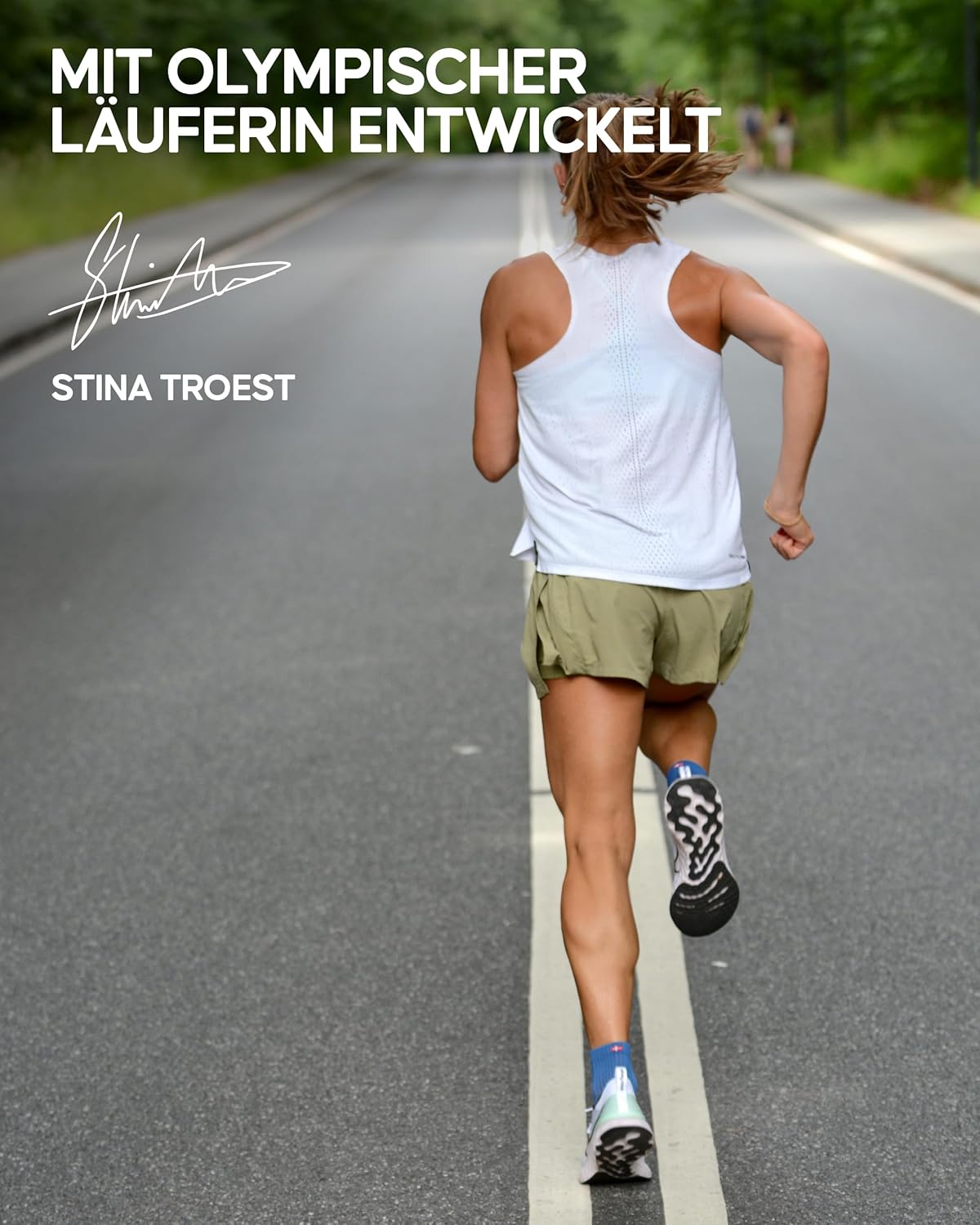 Dänische Ausdauer Viertel Laufsocken, 3 Paare Knöchel -High -Sports -Socken, leichte Komprimierung, atmungsaktiv und gepolstert, Unisex, für Männer und Frauen – Bild 5