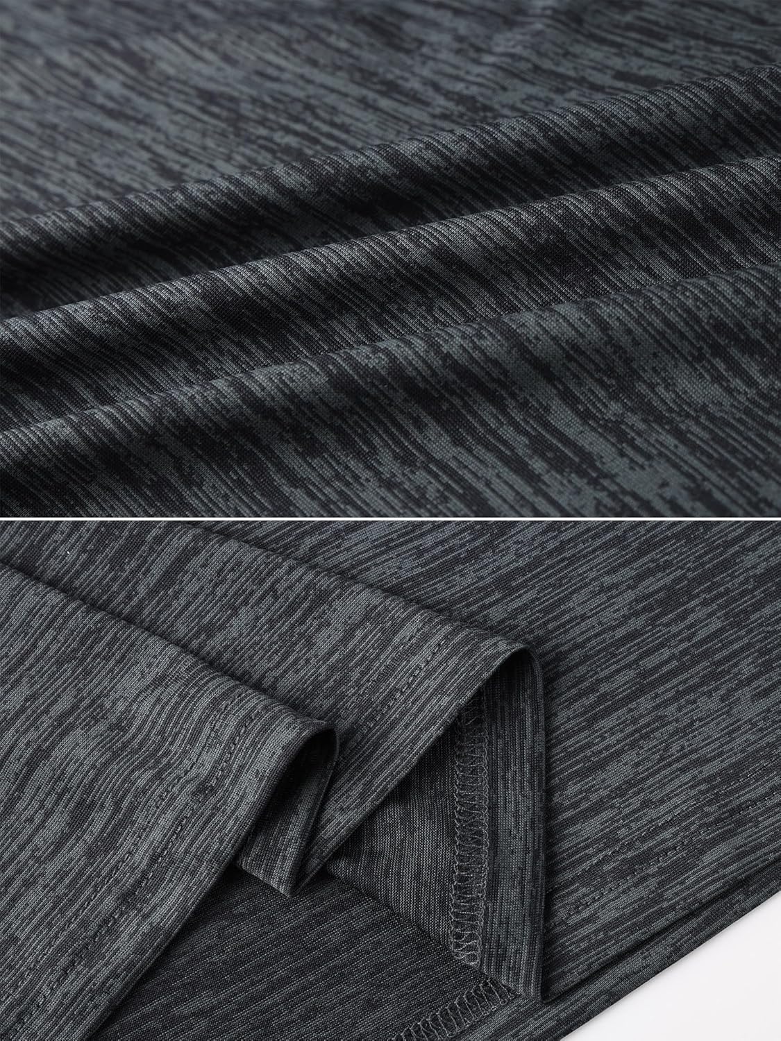 Peakwell Herren Sport T-Shirt Kurzarm funktionelles Hemd mit reflektierenden Streifen für Fitness, Training, Fitnessstudio – Bild 5