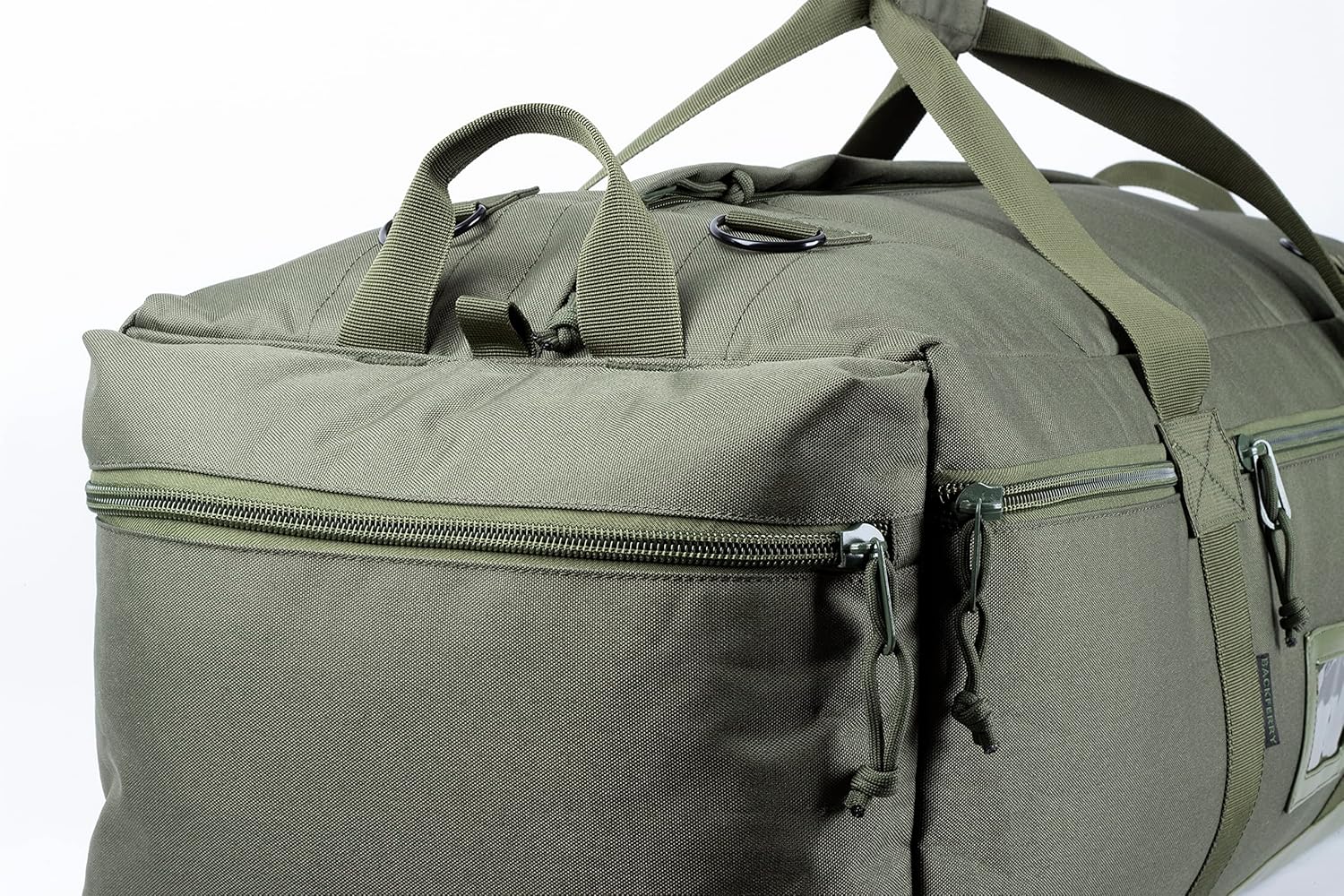 Backferry Large Military Style Tactical Gear Beutel Sporttasche Reisetasche mit abnehmbaren Rucksackgurten 80 l, Oliven-, Rückback -Style -Schultergurte – Bild 7