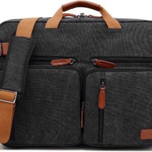 Coolbell Cabrio-Rucksack, Messengerbeutel, Umhängetasche, Laptop-Tasche, Handtasche, Geschäftsbankbeschichtung, multifunktionaler Reise-Rucksack, passt zu einem 17,3-Zoll-Laptop für Männer und Frauen